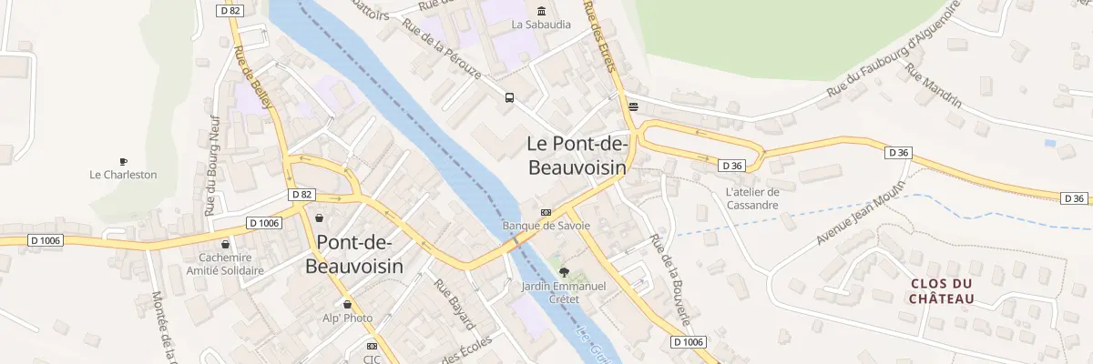 Plan du 6 Pl Centrale au Pont-de-Beauvoisin