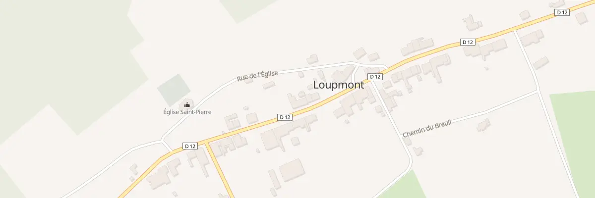 Plan du 28 Gr Grande Rue à Loupmont