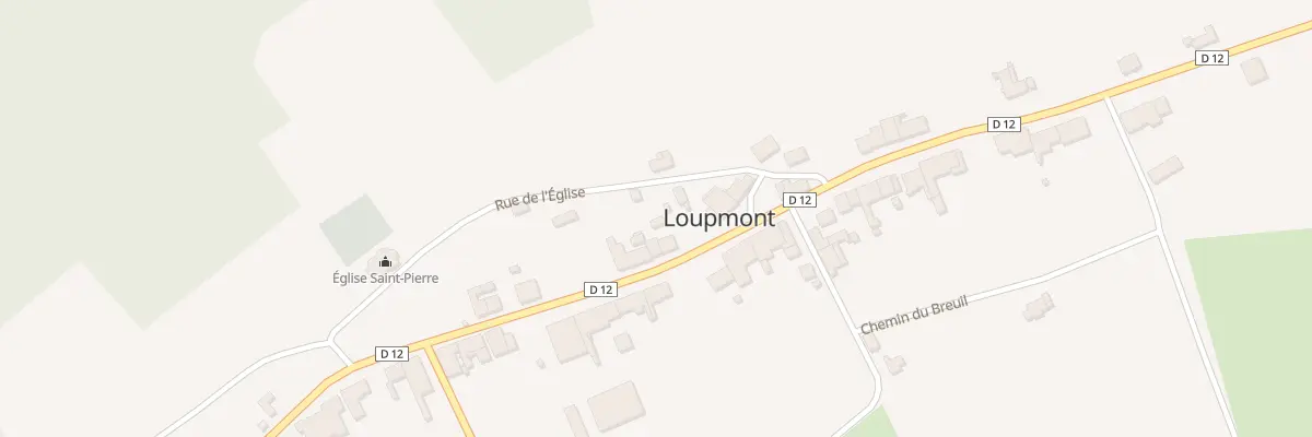 Plan du 24 Gr Grande Rue à Loupmont