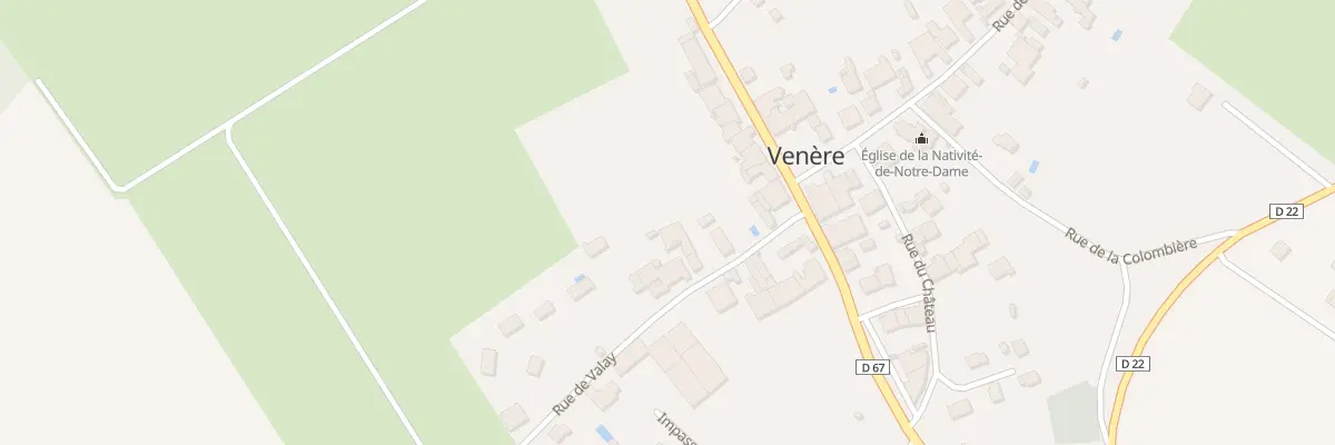 Plan du 9 Rue de Valay à Venère