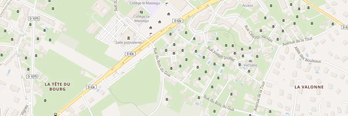 Plan du 1 Rue du Bois du Gua à Vif