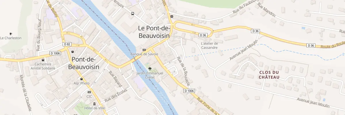 Plan du 12 Rue de la bouverie au Pont-de-Beauvoisin