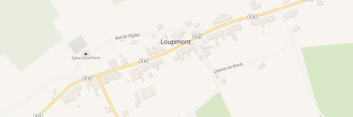 Plan du 33 Gr Grande Rue à Loupmont