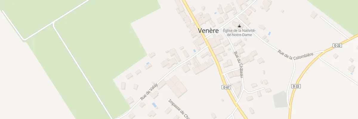 Plan du 7 Rue de Valay à Venère