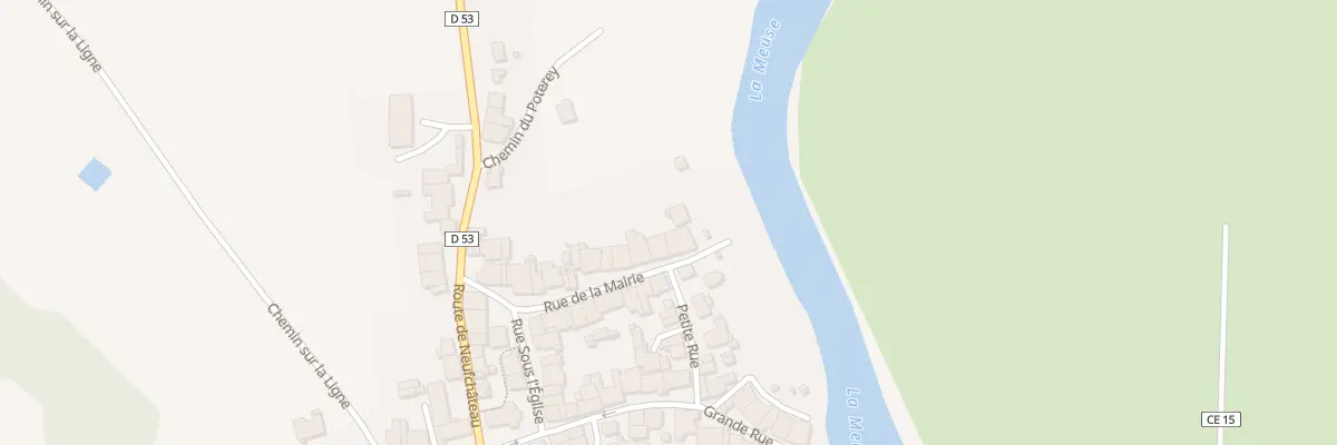 Plan du 20 Rue de la Mairie à Frebécourt