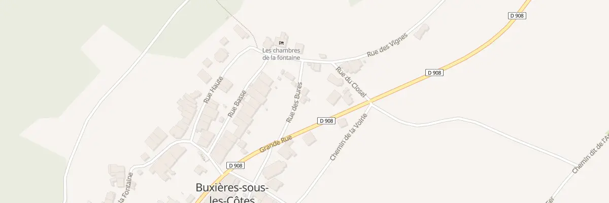 Plan du 4 Rue des Bures à Buxières-sous-les-Côtes