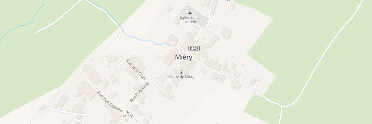 Plan du 25 Rue Principale à Miéry