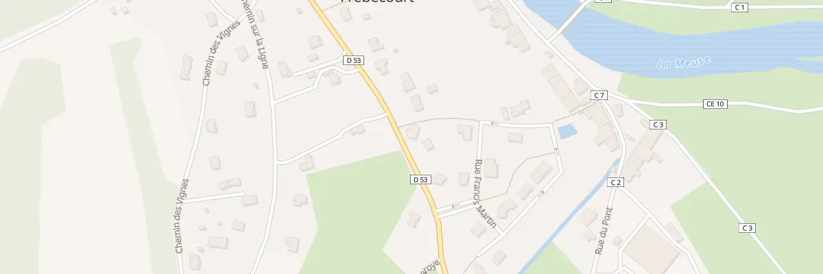 Plan du 3 Rte de Neufchateau à Frebécourt