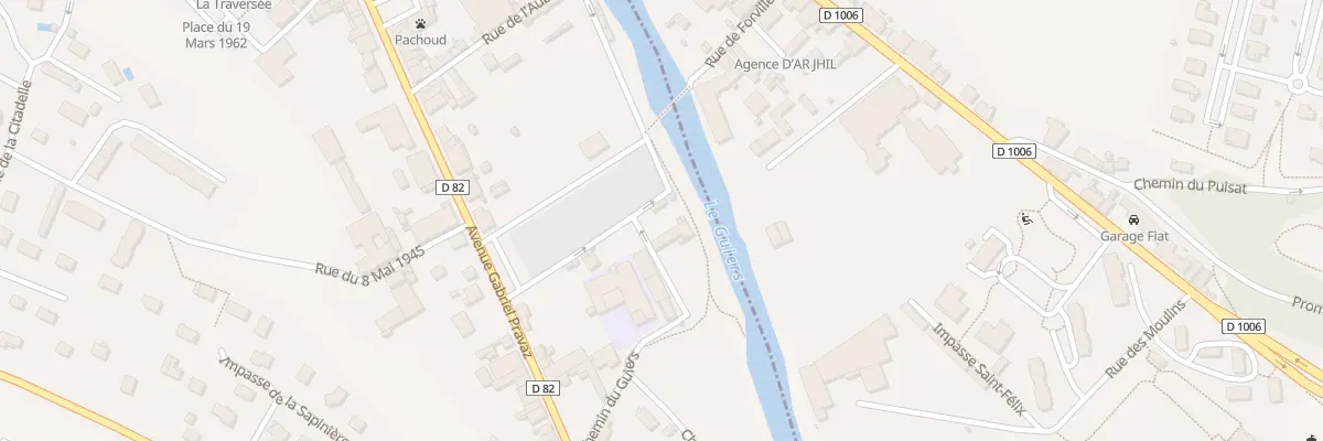 Plan du 6 Pl du Théatre de Verdure au Pont-de-Beauvoisin