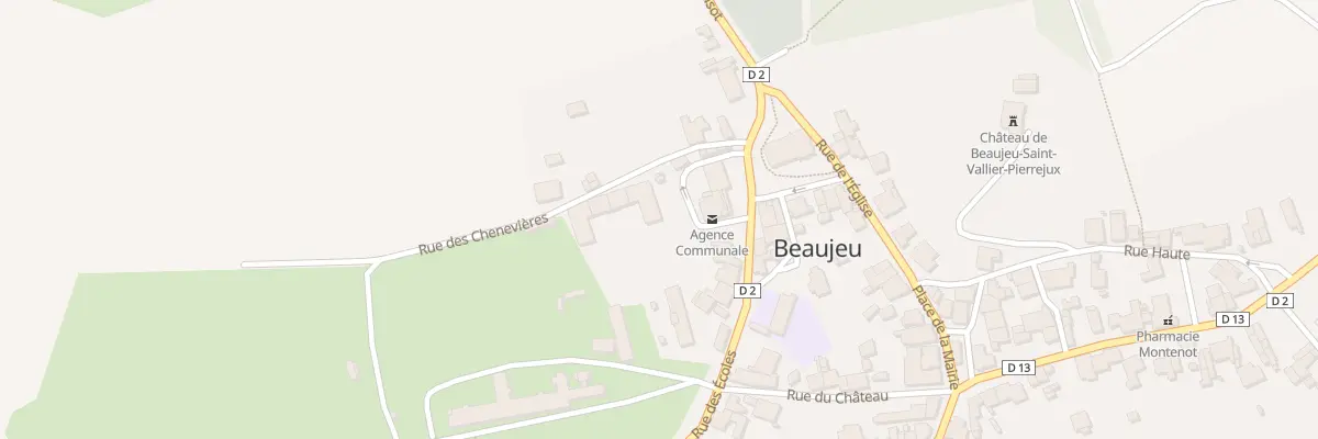 Plan du 4 Rue des Écoles à Beaujeu-Saint-Vallier-Pierrejux-et-Quitteur