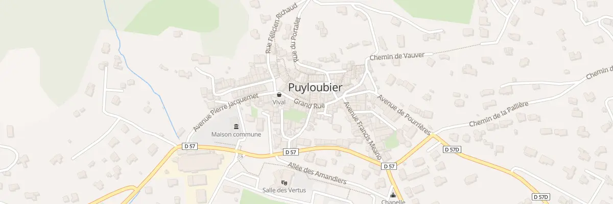 Plan du 1 Rue Qui Monte à Puyloubier