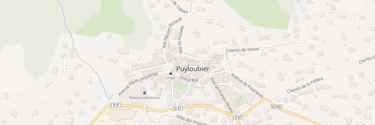 Plan du 5124 Rue Qui Monte à Puyloubier