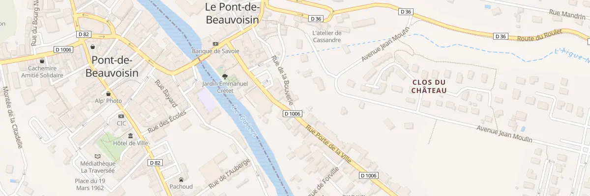 Plan du 1 Rue de la bouverie au Pont-de-Beauvoisin