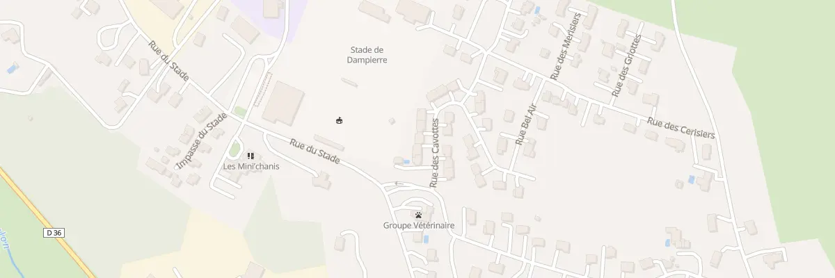 Plan du 8 Rue des Cavottes à Dampierre-sur-Salon