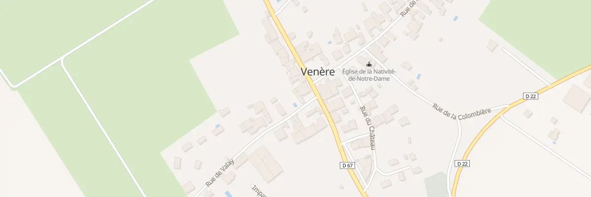 Plan du 3 Rue de Valay à Venère