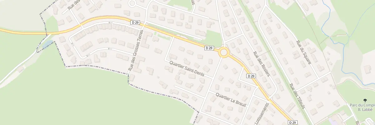 Plan du 8 Quartier Saint Denis à Gorcy