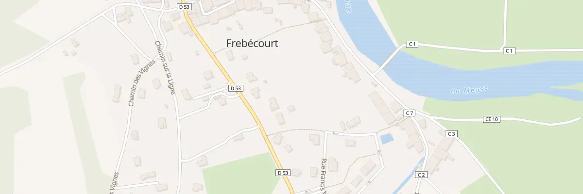 Plan du 3T Rte de Neufchateau à Frebécourt
