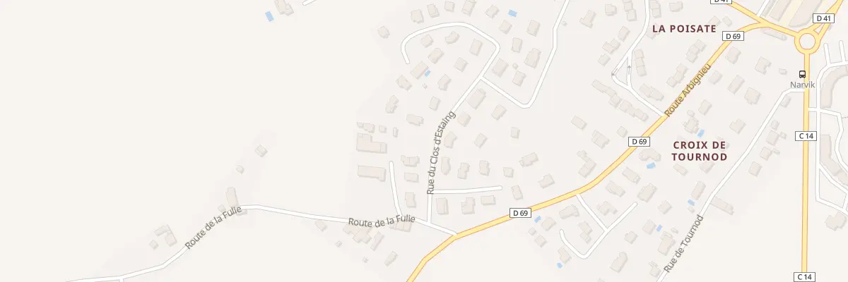 Plan de Lot Le Clos Destaing à Belley