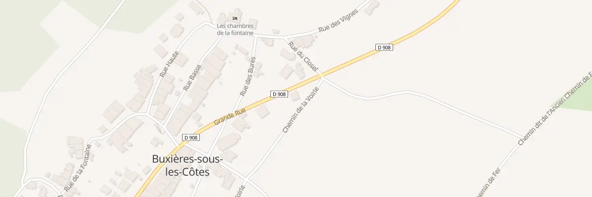 Plan du 38 Rue Grande Rue à Buxières-sous-les-Côtes