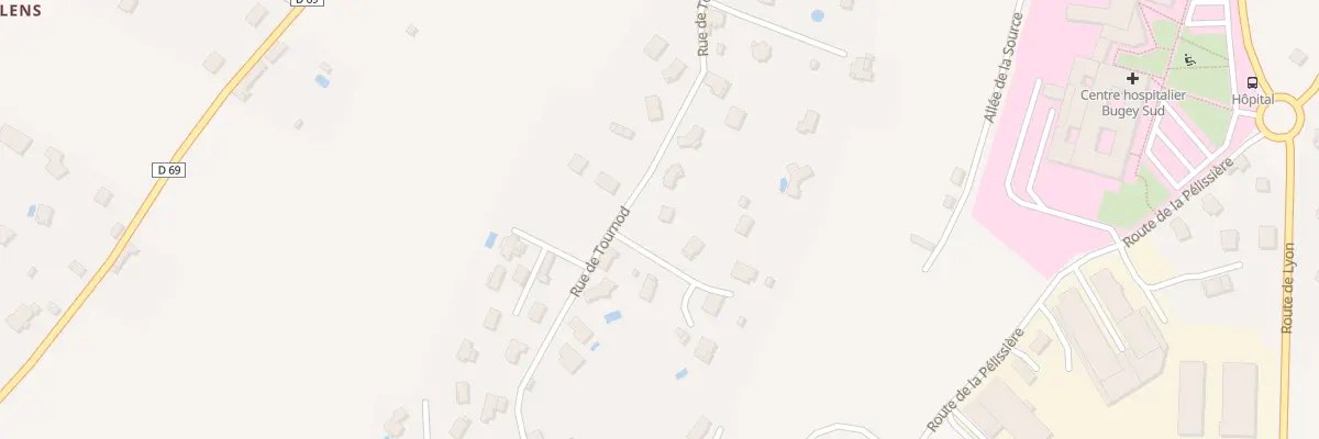 Plan du 871 Rue de Tournod à Belley