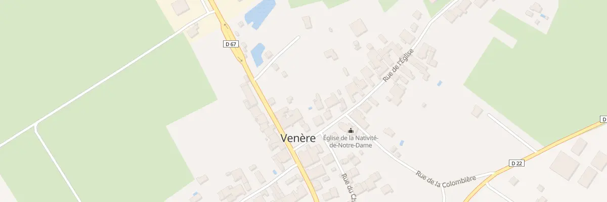 Plan du 2 Rue de l’Eglise à Venère