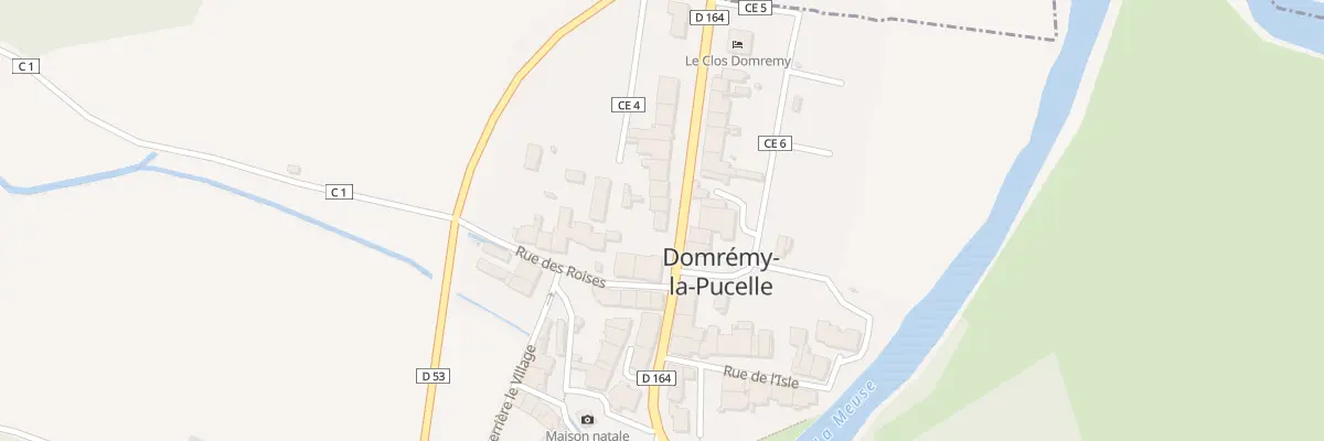 Plan du 9 Rue Principale à Domrémy-la-Pucelle
