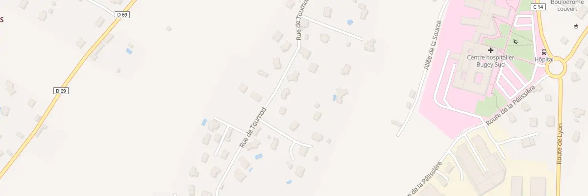 Plan du 825 Rue de Tournod à Belley