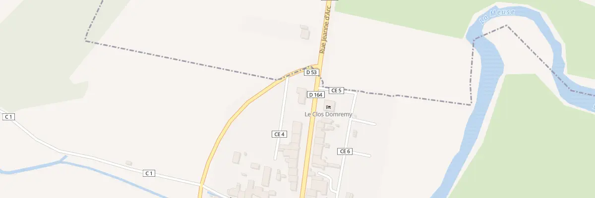 Plan du 25 Rue Principale à Domrémy-la-Pucelle