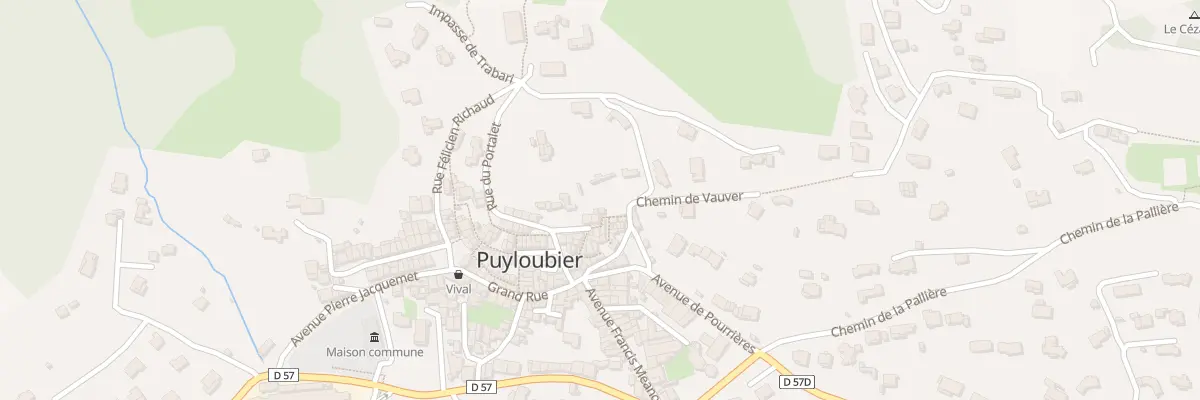 Plan du 1 Rue des Roches à Puyloubier