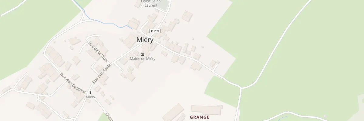 Plan du 12 Rte de Plasne à Miéry