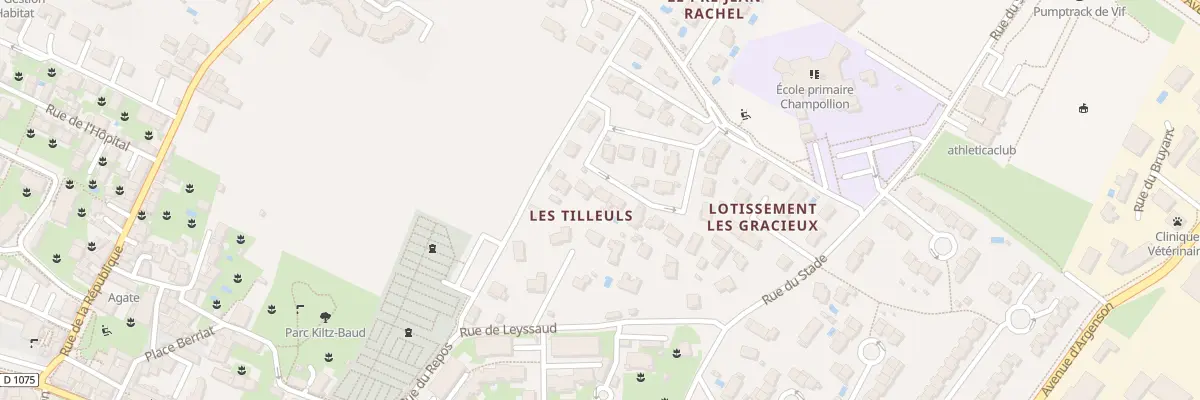 Plan du 10 All des Tilleuls à Vif