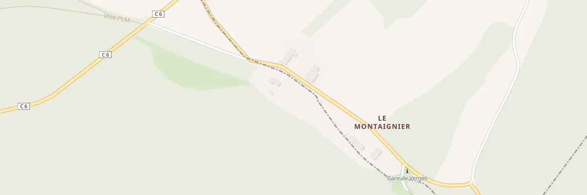 Plan du 1 Gare de Verges à Publy