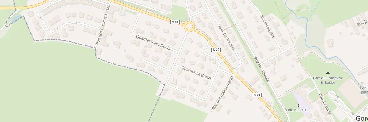 Plan du 26 Rue le Breuil à Gorcy