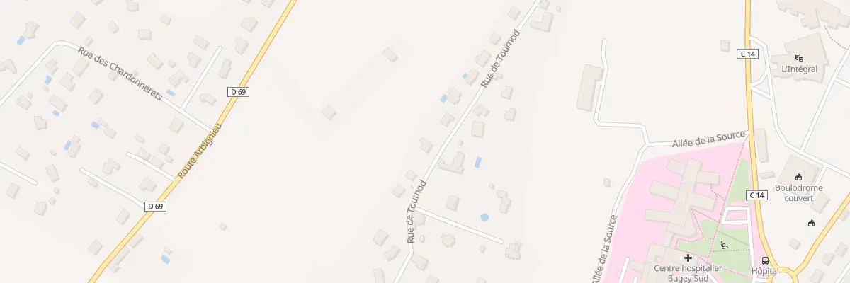Plan du 648 Rue de Tournod à Belley