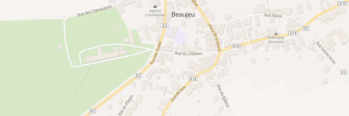 Plan du 3 Rue du Chateau à Beaujeu-Saint-Vallier-Pierrejux-et-Quitteur