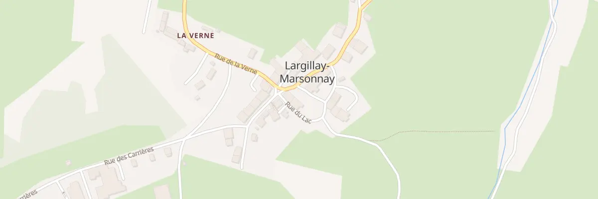 Plan du 5058 Au Village à Largillay-Marsonnay