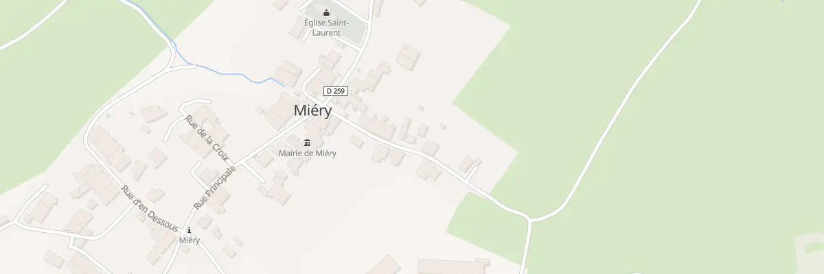 Plan du 13 Rte de Plasne à Miéry