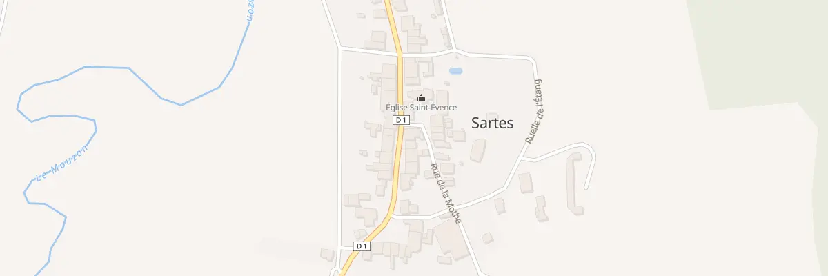Plan du 2 Rue de la Mothe à Sartes