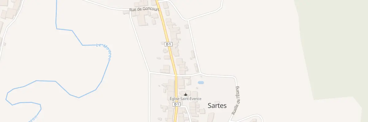 Plan du 23 Rue de la Fontaine St Georges à Sartes