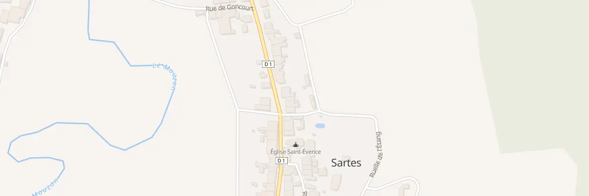 Plan du 25 Rue de la Fontaine St Georges à Sartes
