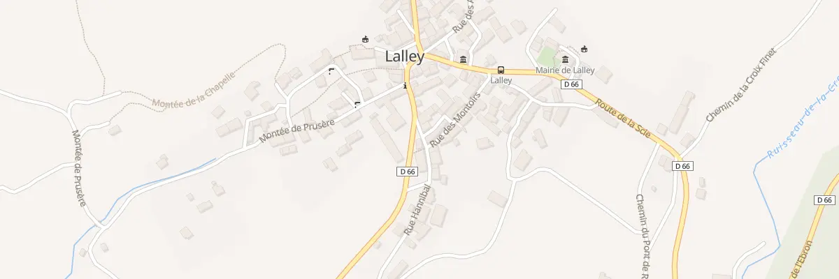 Plan du 87 Rte du Col à Lalley