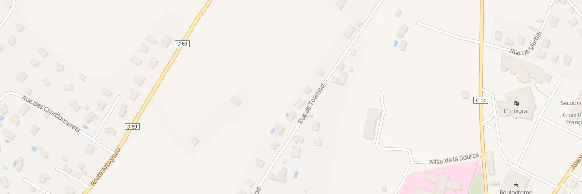 Plan du 520 Rue de Tournod à Belley