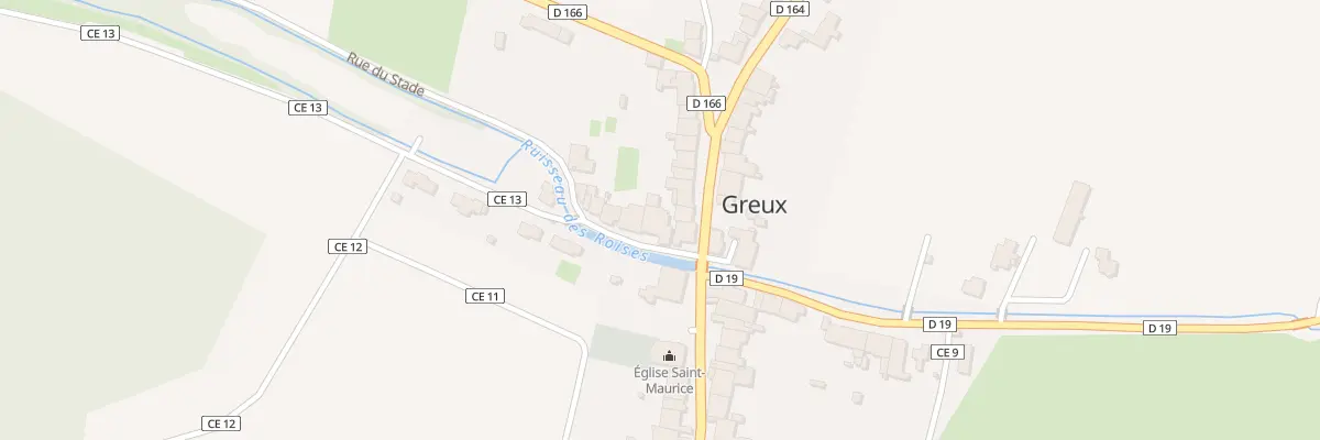 Plan du 1 Rue du Moulin à Greux