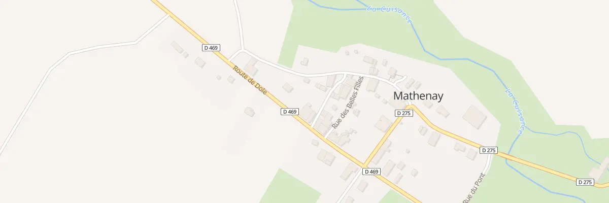 Plan du 9 Rte de Dole à Mathenay
