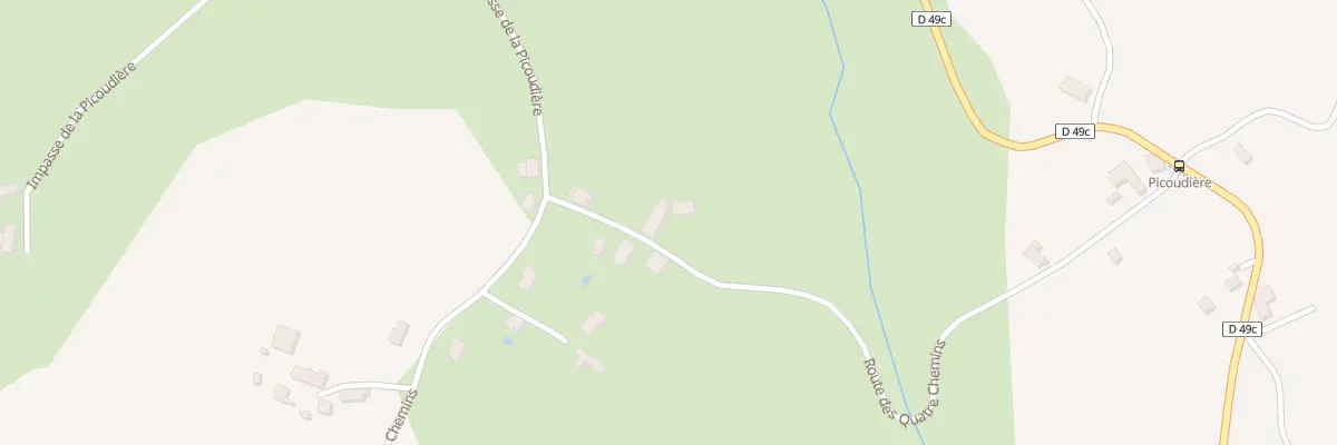 Plan du 1309 Rte des Quatre Chemins à Merlas