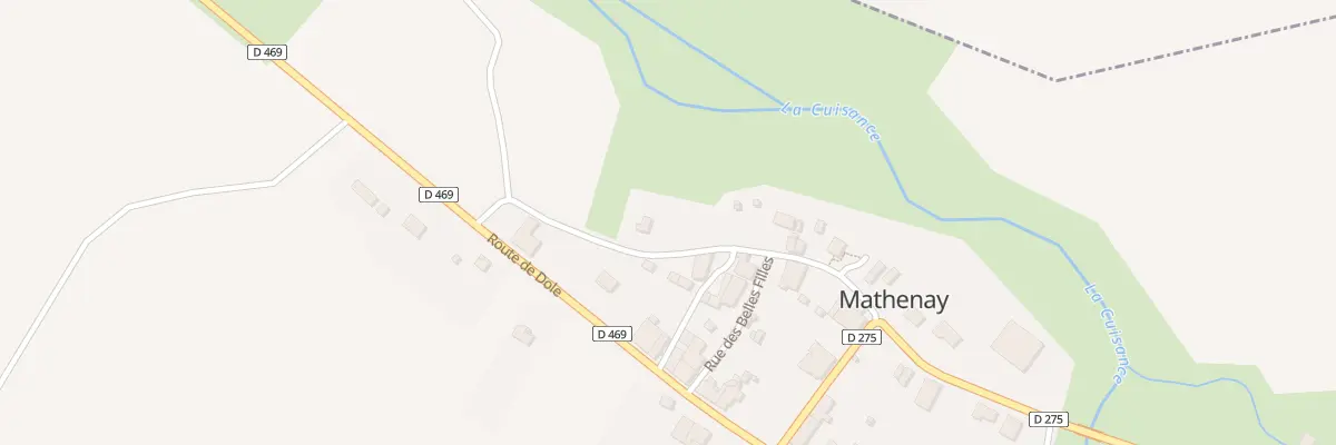Plan du 9 Rue de la Planche à Mathenay