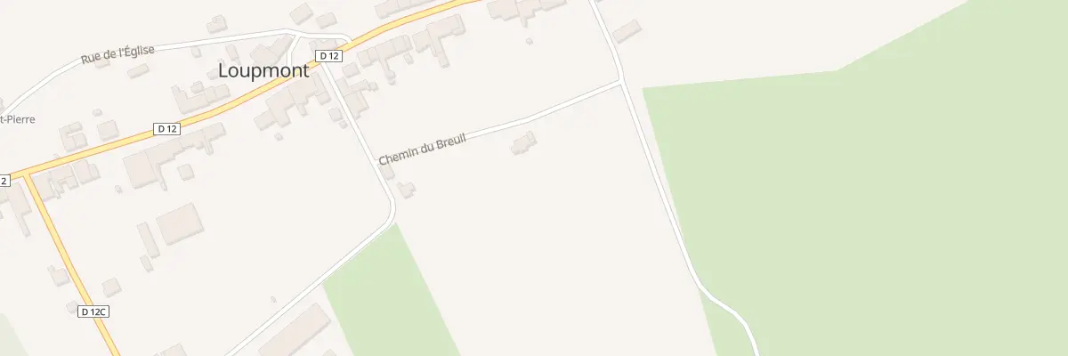 Plan du 6 Che du Breuil à Loupmont