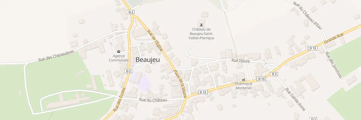 Plan du 1 Rue Haute à Beaujeu-Saint-Vallier-Pierrejux-et-Quitteur