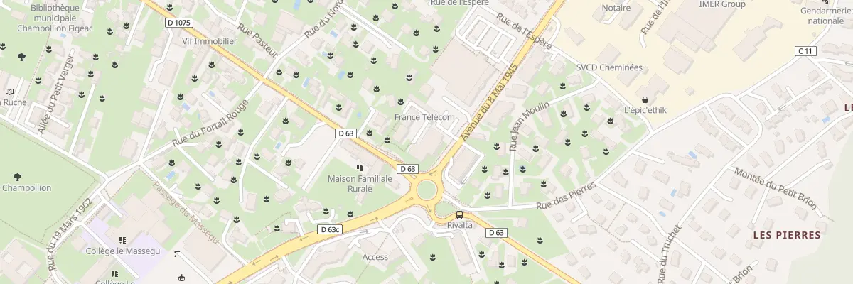 Plan du 1 Av du 8 Mai 1945 à Vif