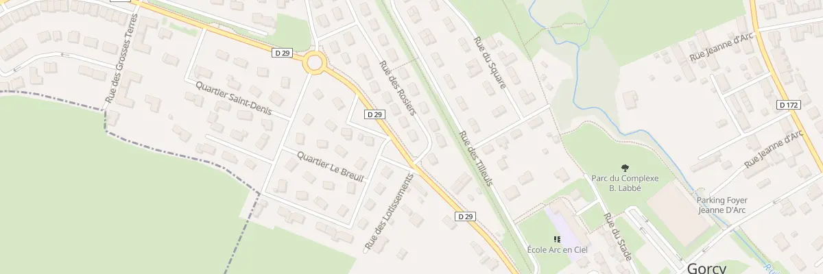 Plan du 1 Rue des Rosiers à Gorcy